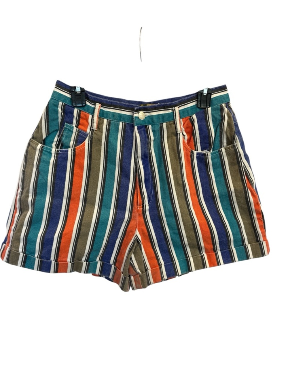 Vintage 90’s Y2K Striped Multicolor Women’s 100% cotton Shorts